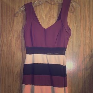 Purple mini dress
